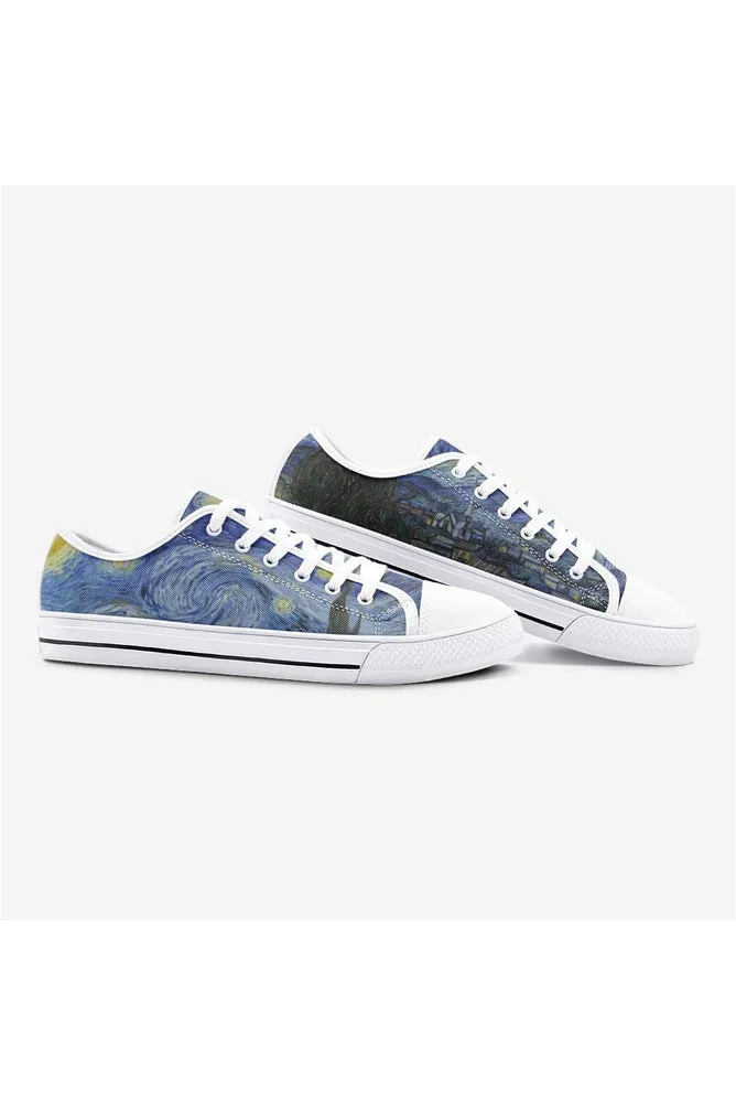 Van Gogh's Starry Night Unisex Low Top Canvas Shoes