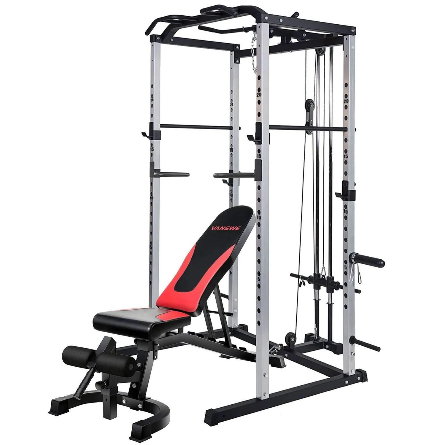 VANSWE 800 lbs Capacity Adjustable Workout Bench | WB001