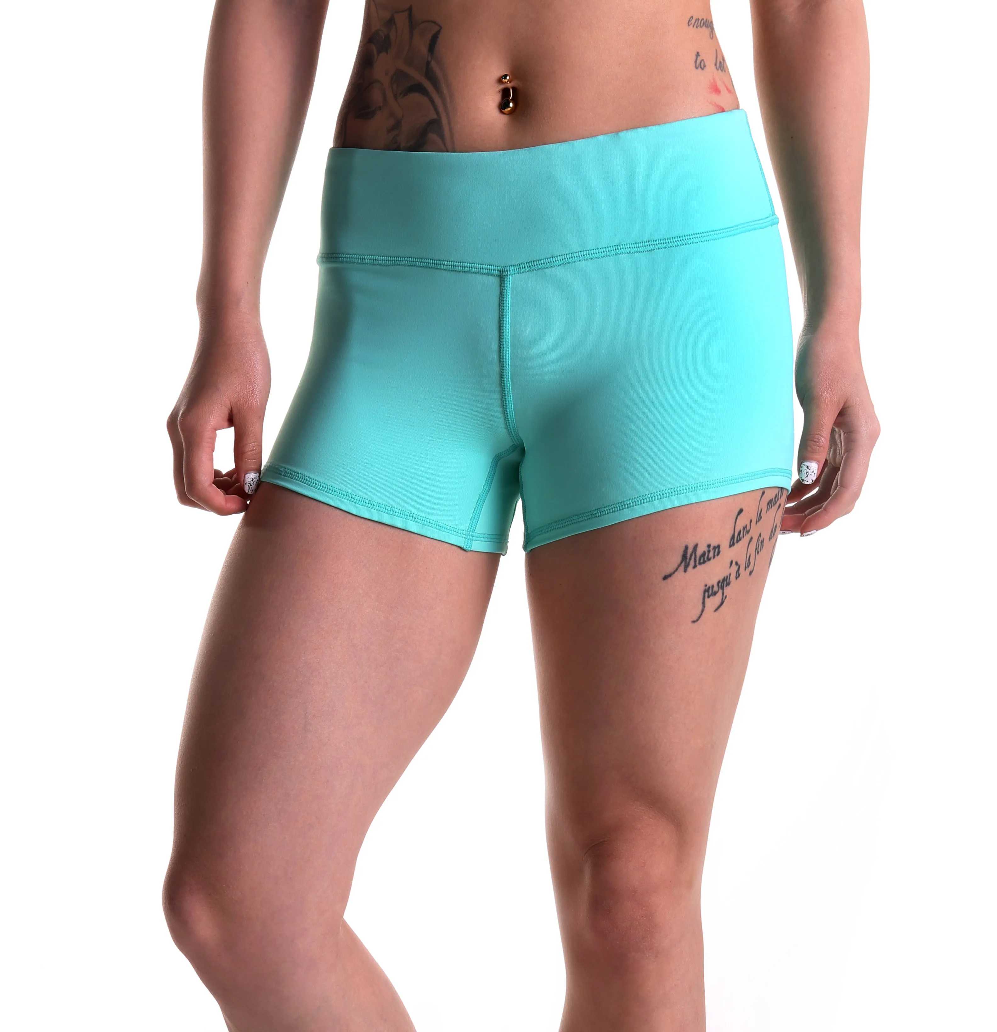 Women's 3" Athletic Running Workout Volleyball Crossfit Compression Shorts