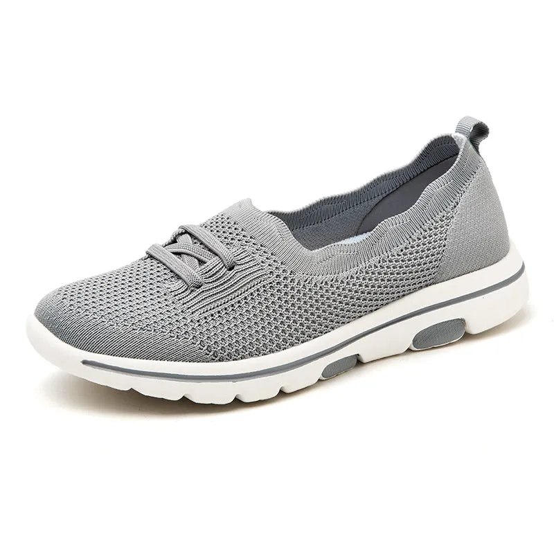 Women's Casual Walking Shoes Slip On Loafer Comfortable Lightweight Breathable Knitted Shoes Fashion Sneakers