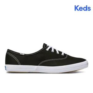 Women's Champion Canvas Lace-up Sneakers Black (WF34100)