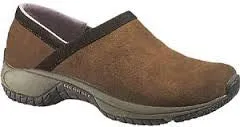 Womens MERRELL ENCORE ADAMS DARK EARTH MOC Suede Shoe 8 BROWN