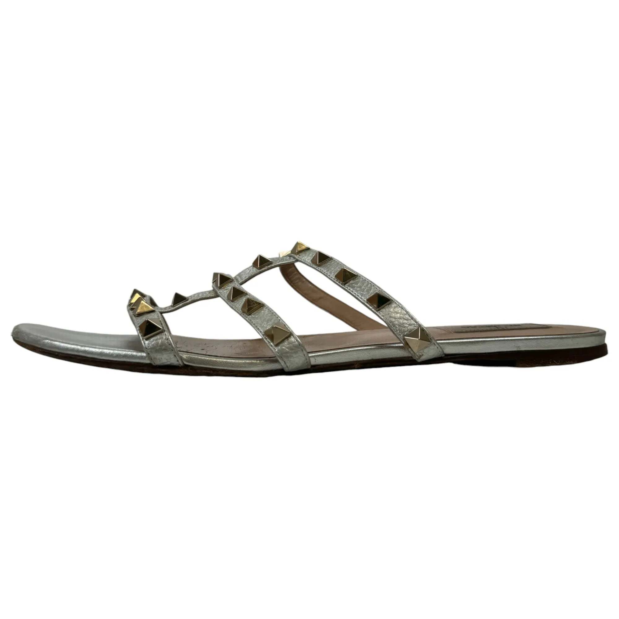 Women's Rockstud Sandals Silver Size EU 40.5 / 7.5