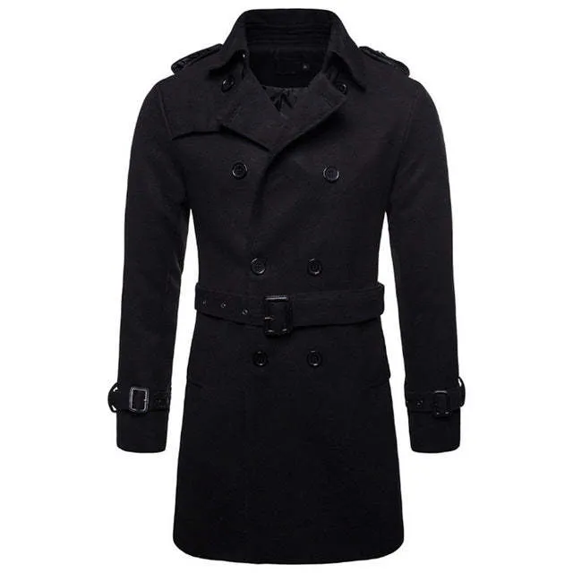 Woolen Overcoat - Medium Length - Euro Size