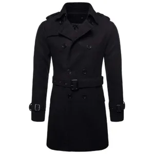 Woolen Overcoat - Medium Length - Euro Size