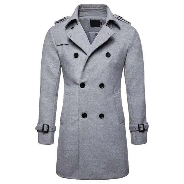 Woolen Overcoat - Medium Length - Euro Size