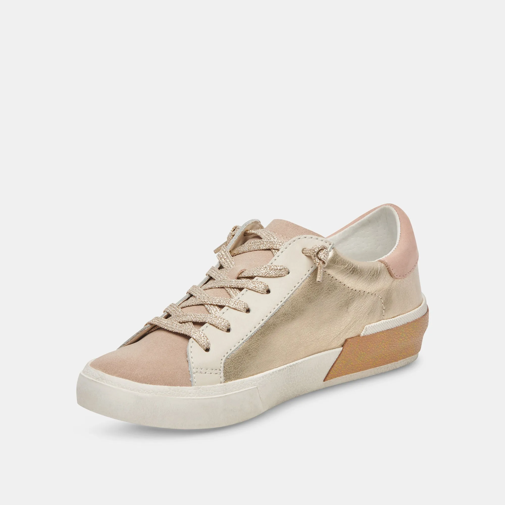 ZINA SNEAKERS GOLD LEATHER